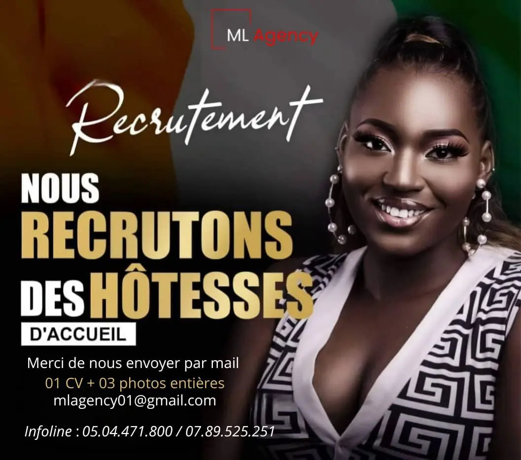 Recrutement d'hôtesse ML AGENCY